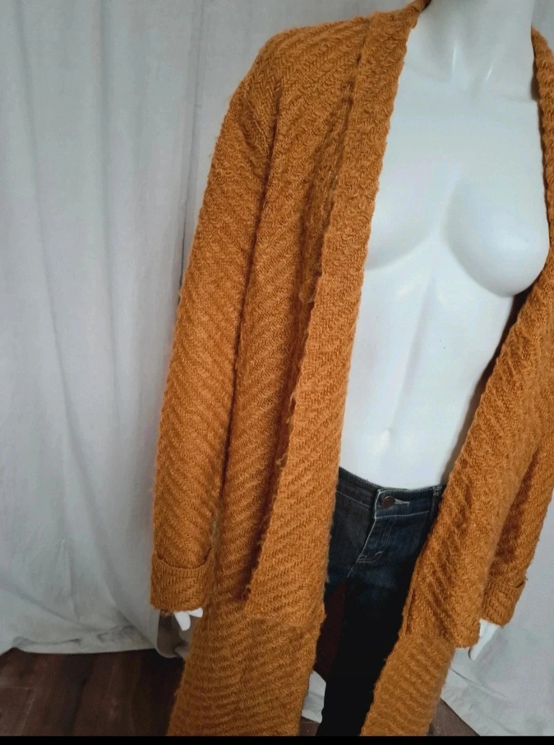 Colete longo amarelo mostarda 38 – photo 3